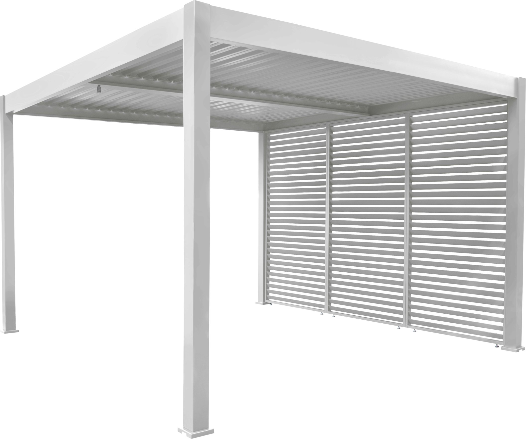 bellavista - Home & Garden® Sichtschutz-Lamellenelement Oasis (130 cm, Weiß)