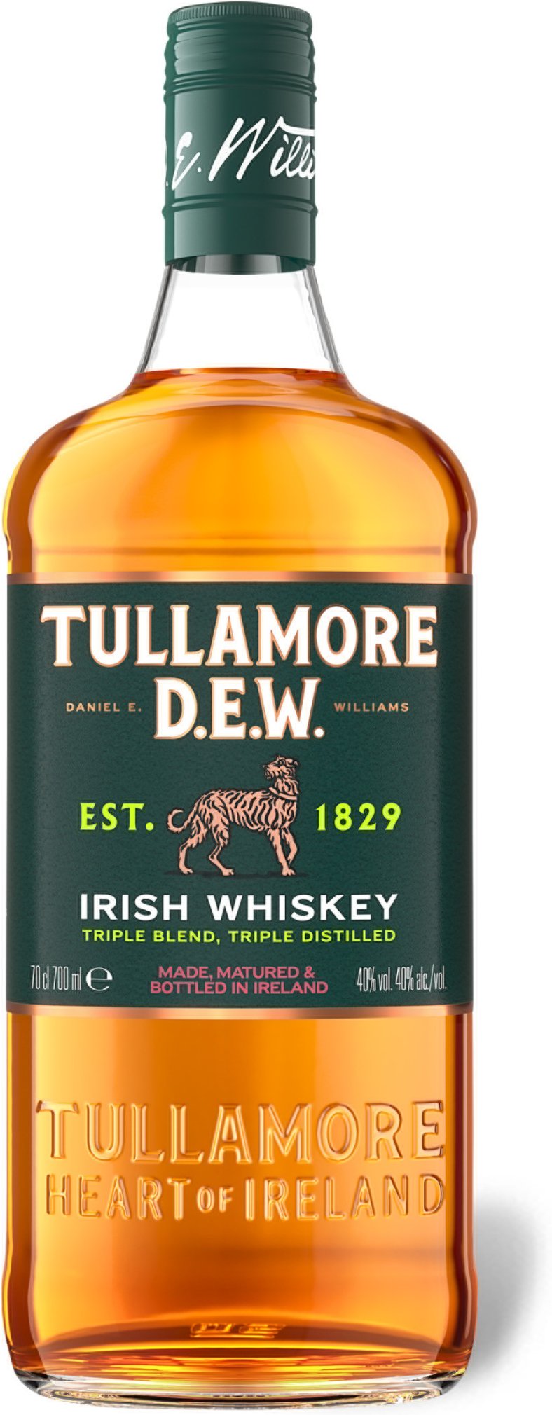 Tullamore Dew Irish Whiskey Triple Distilled 40% Vol
