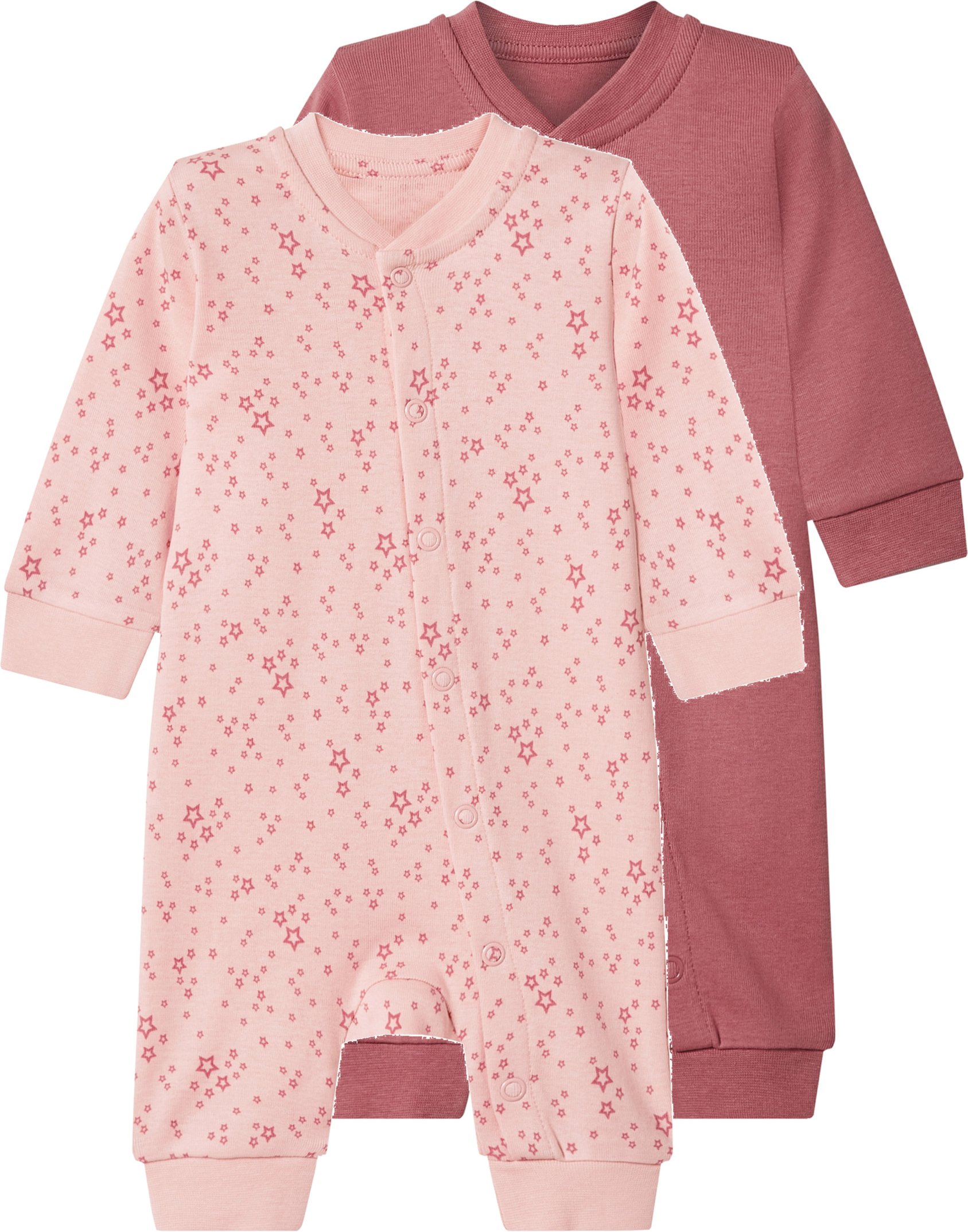 lupilu® Baby Schlafoverall, 2 Stück (rosé/rosa, 86/92)