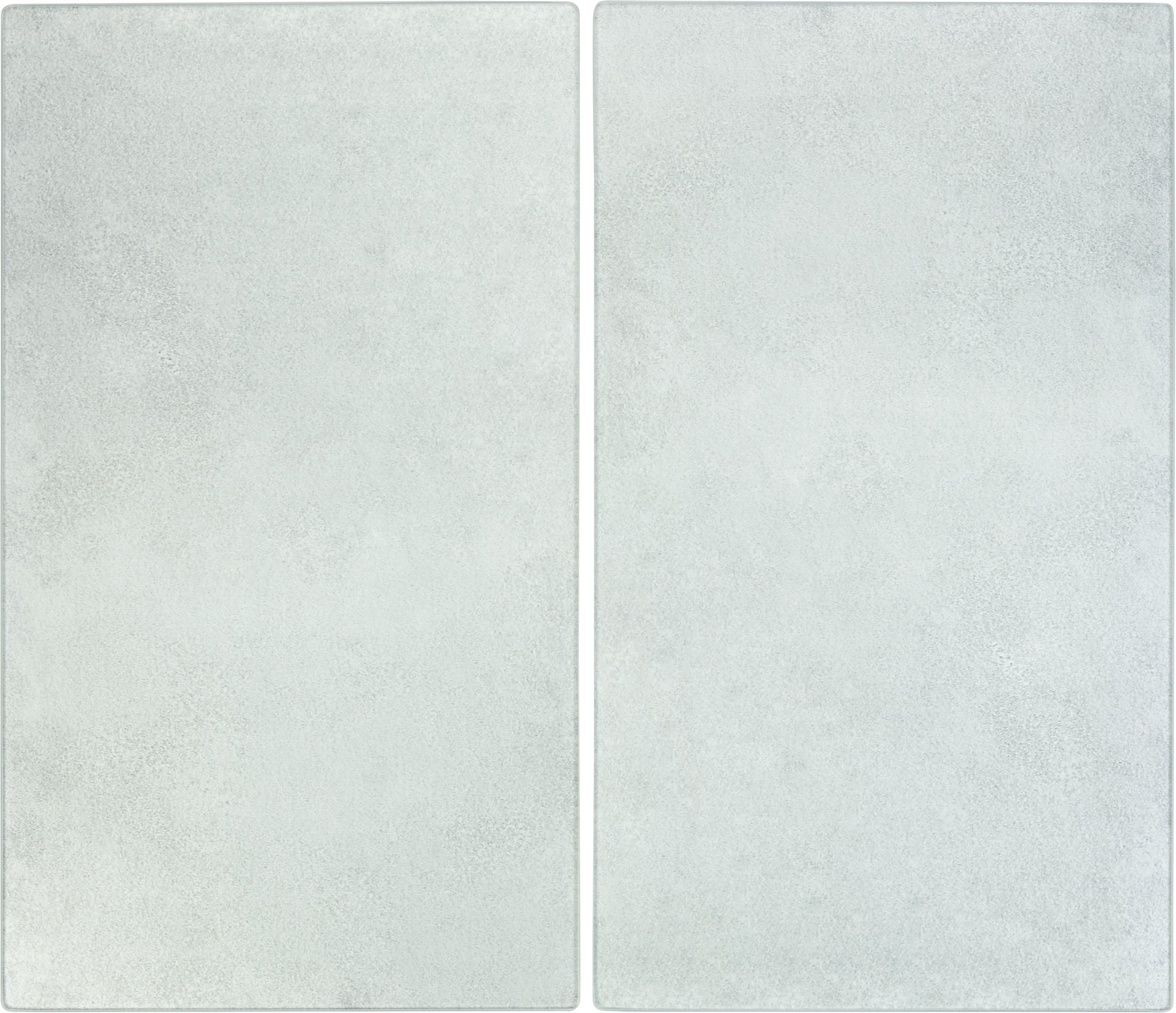 LIVARNO home Abdeckplatten Glas 2er (Grau)""