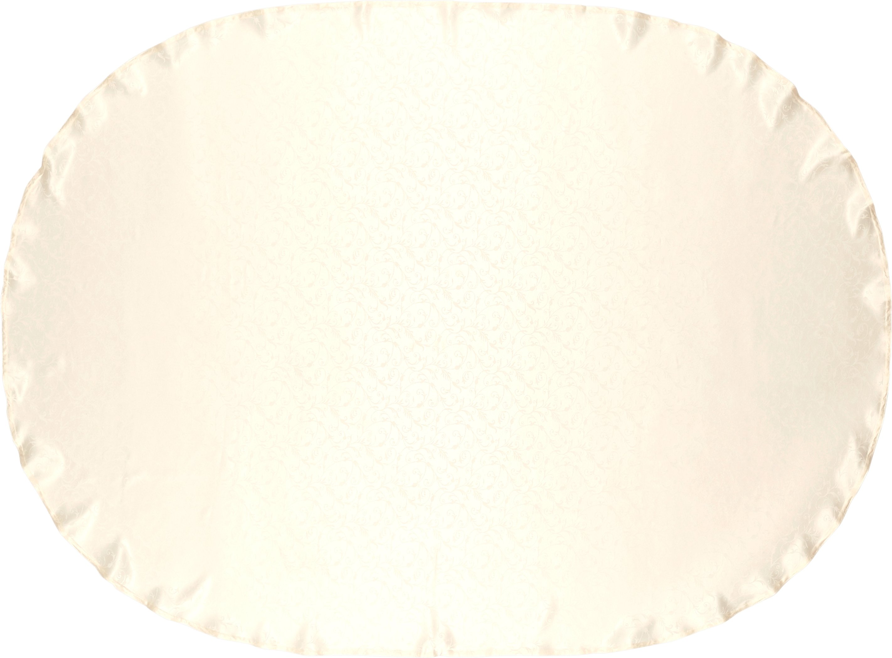 LIVARNO home Jacquard-Tischdeckenset (Oval, Weiß)