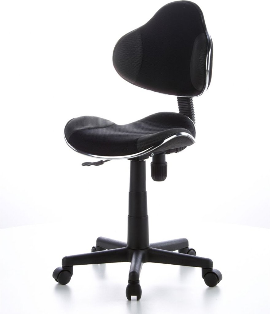 hjh OFFICE Kinderschreibtischstuhl / Kinderstuhl KIDDY GTI-2 (Schwarz / Grau)