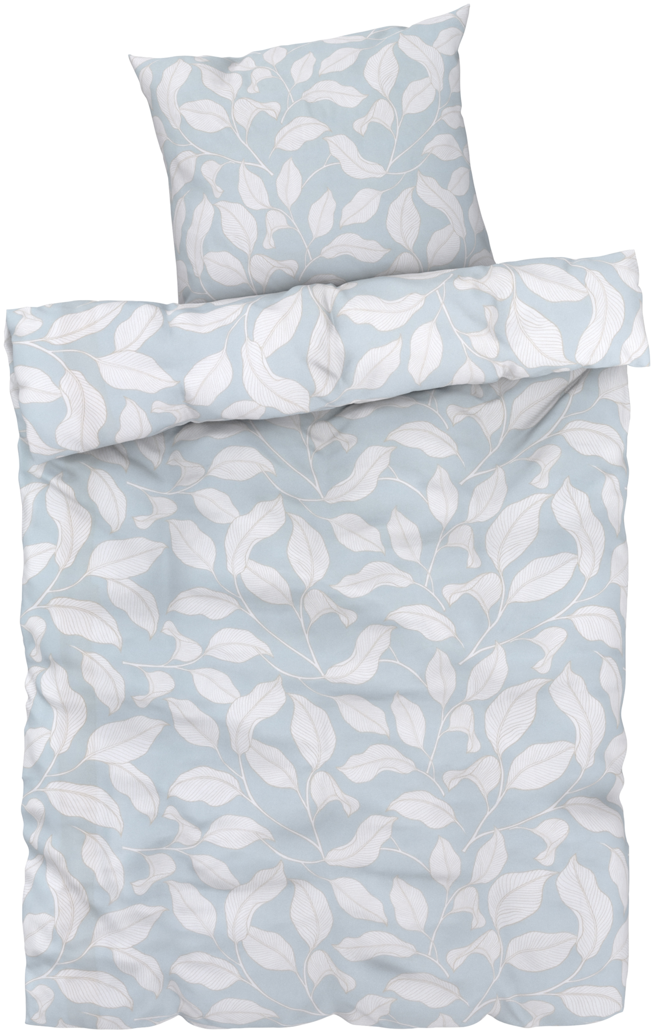 LIVARNO home Mikrofaser-Satin-Bettwäsche, 135 x 200 cm (mint)""