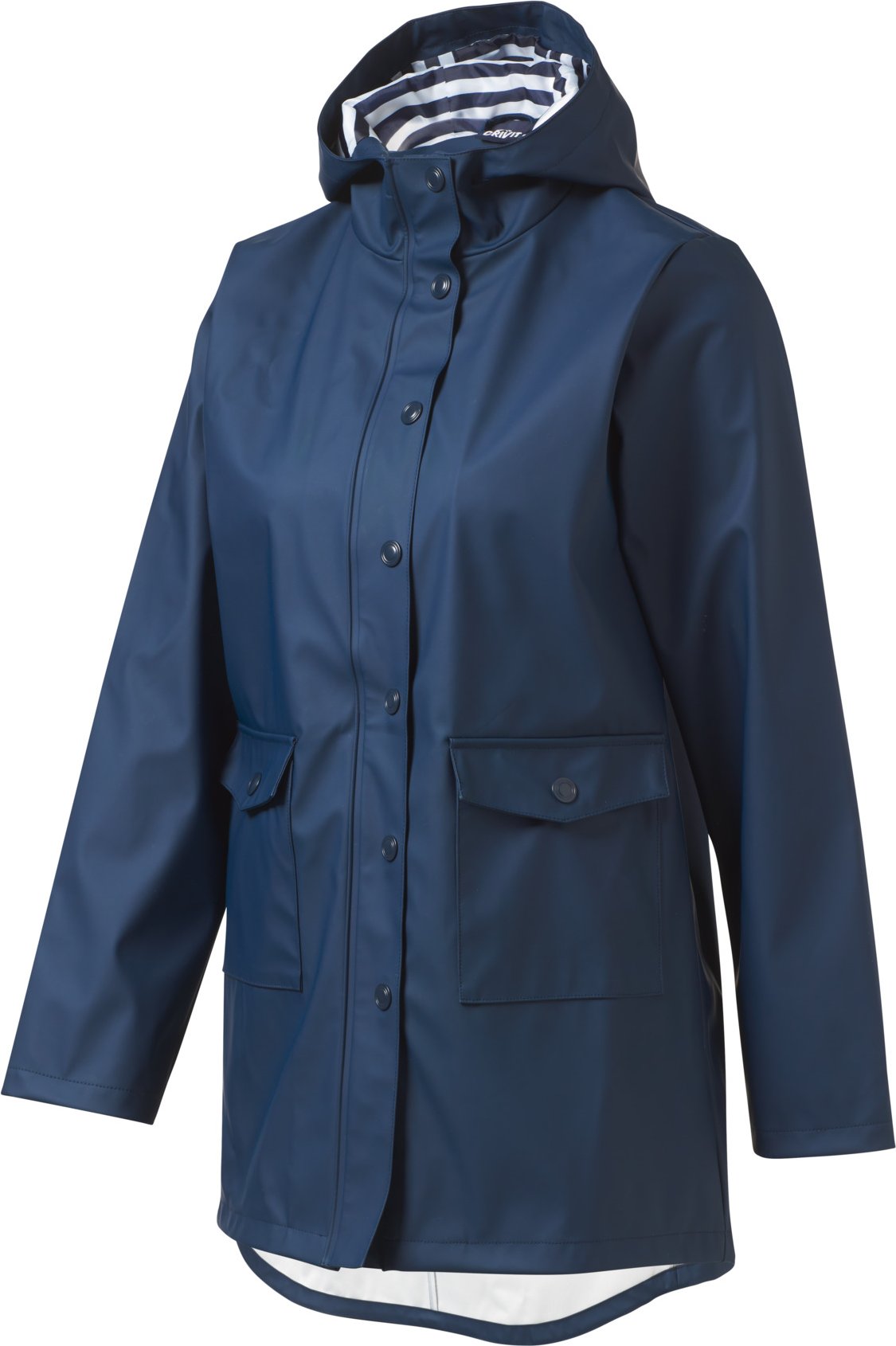 CRIVIT Kinder Mädchen Regenparka (navy, 122/128)