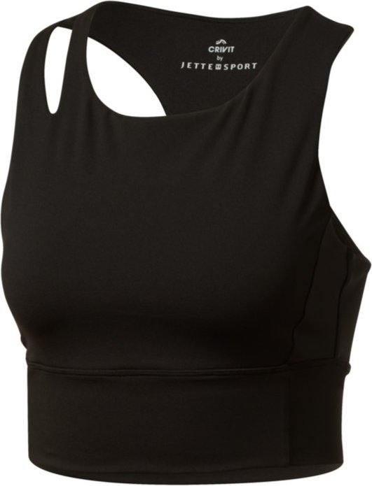 CRIVIT Damen Sport Bustier (Schwarz, S(36/38))