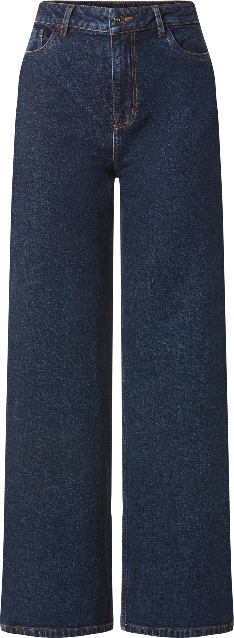 esmara® Damen Jeans wide leg (Dunkelblau, 44)