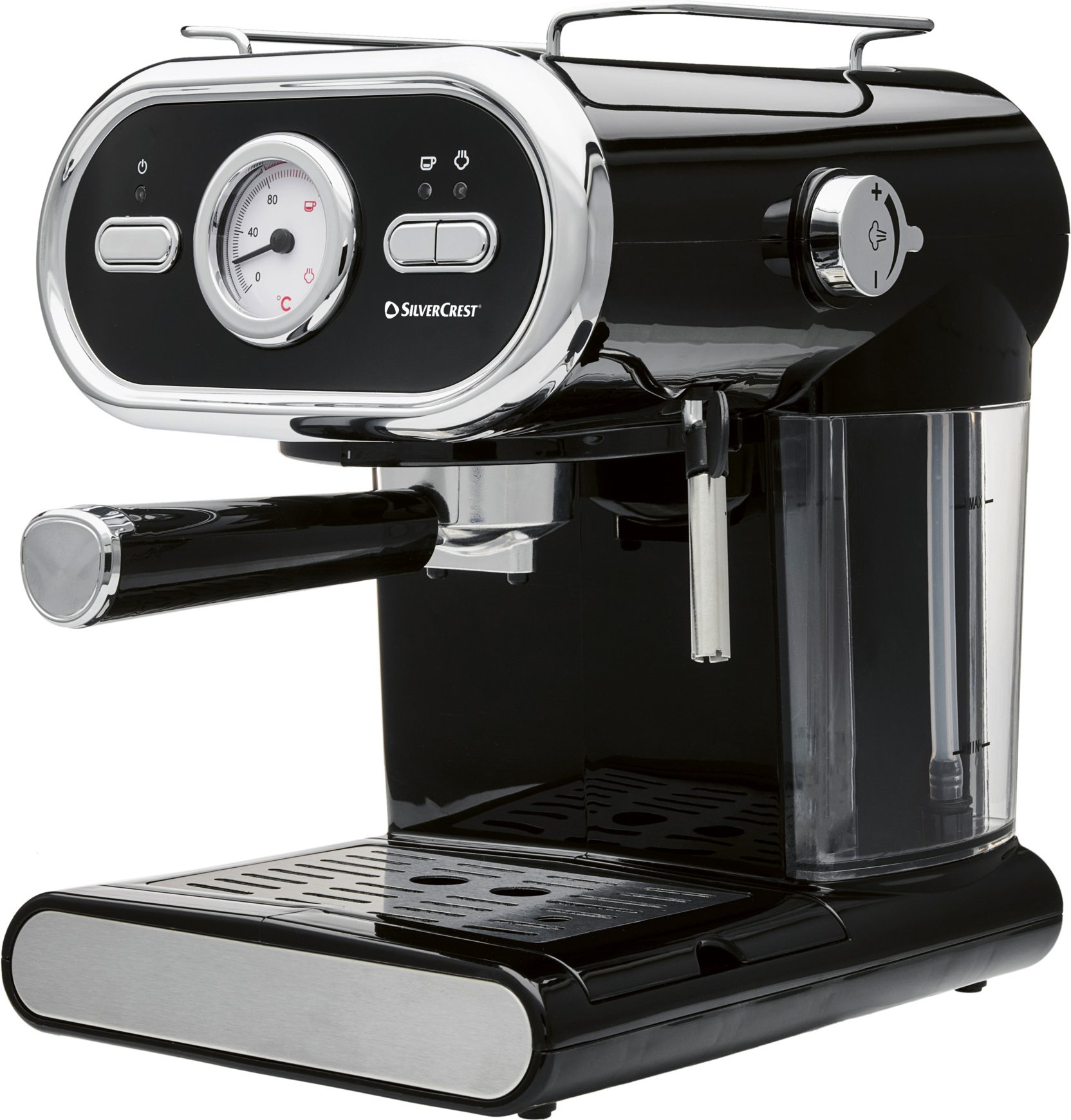 SILVERCREST® Espressomaschine Pastell »SEM 1100 E1« schwarz
