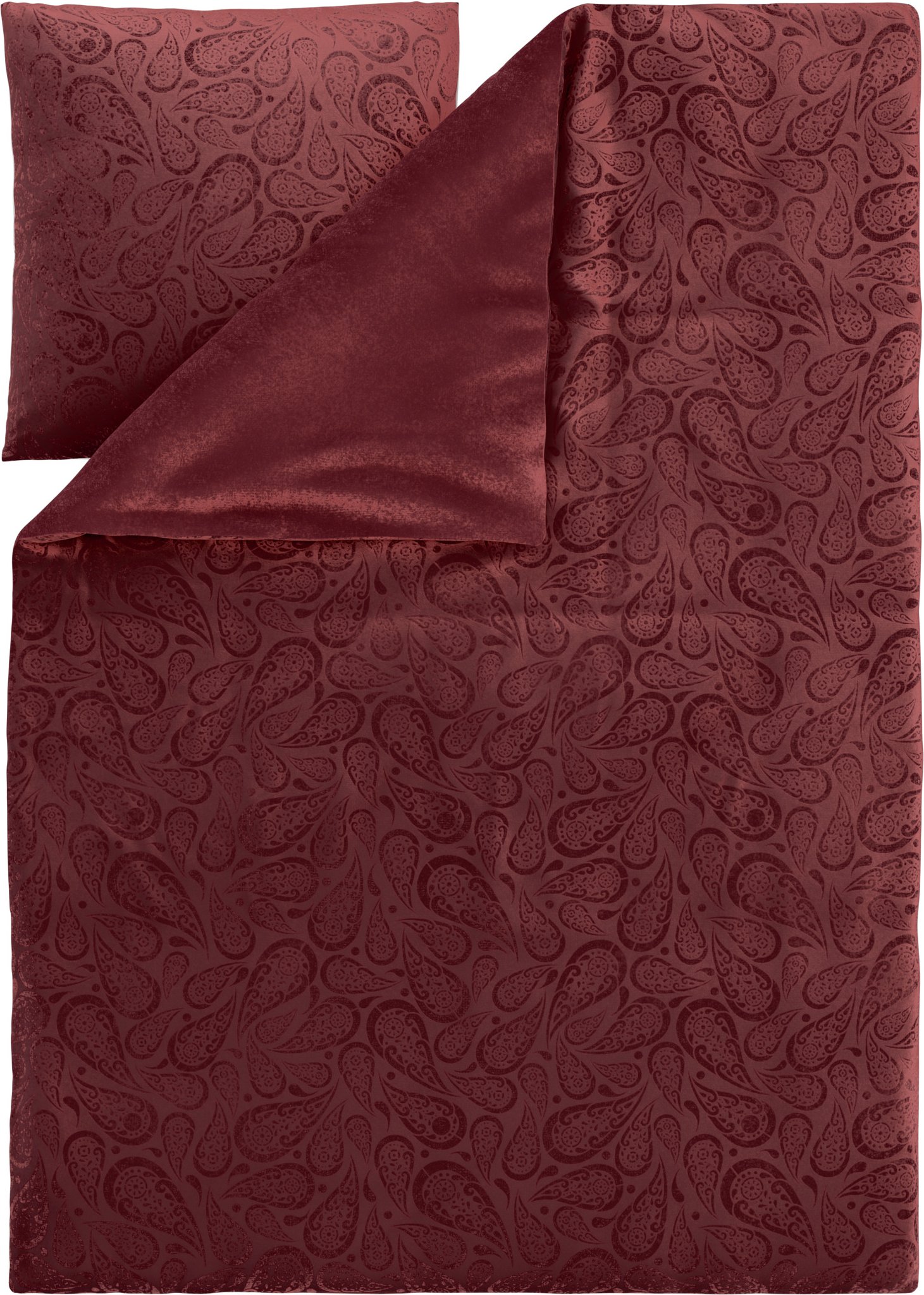 LIVARNO® Plüsch-Wendebettwäsche (Rot)