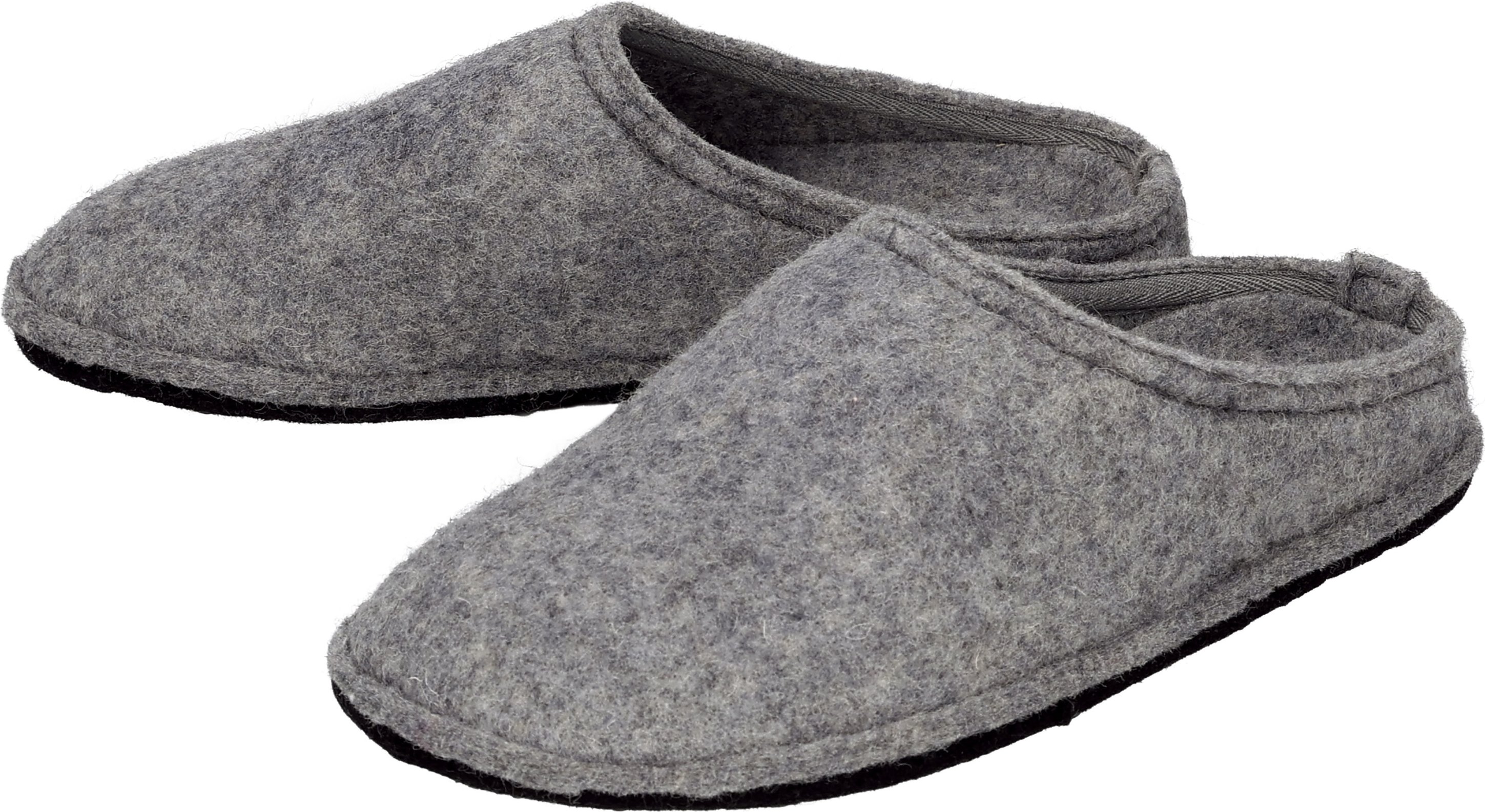 esmara® Damen Filzhausschuhe, mit hohem Wollanteil (Grau, 41)