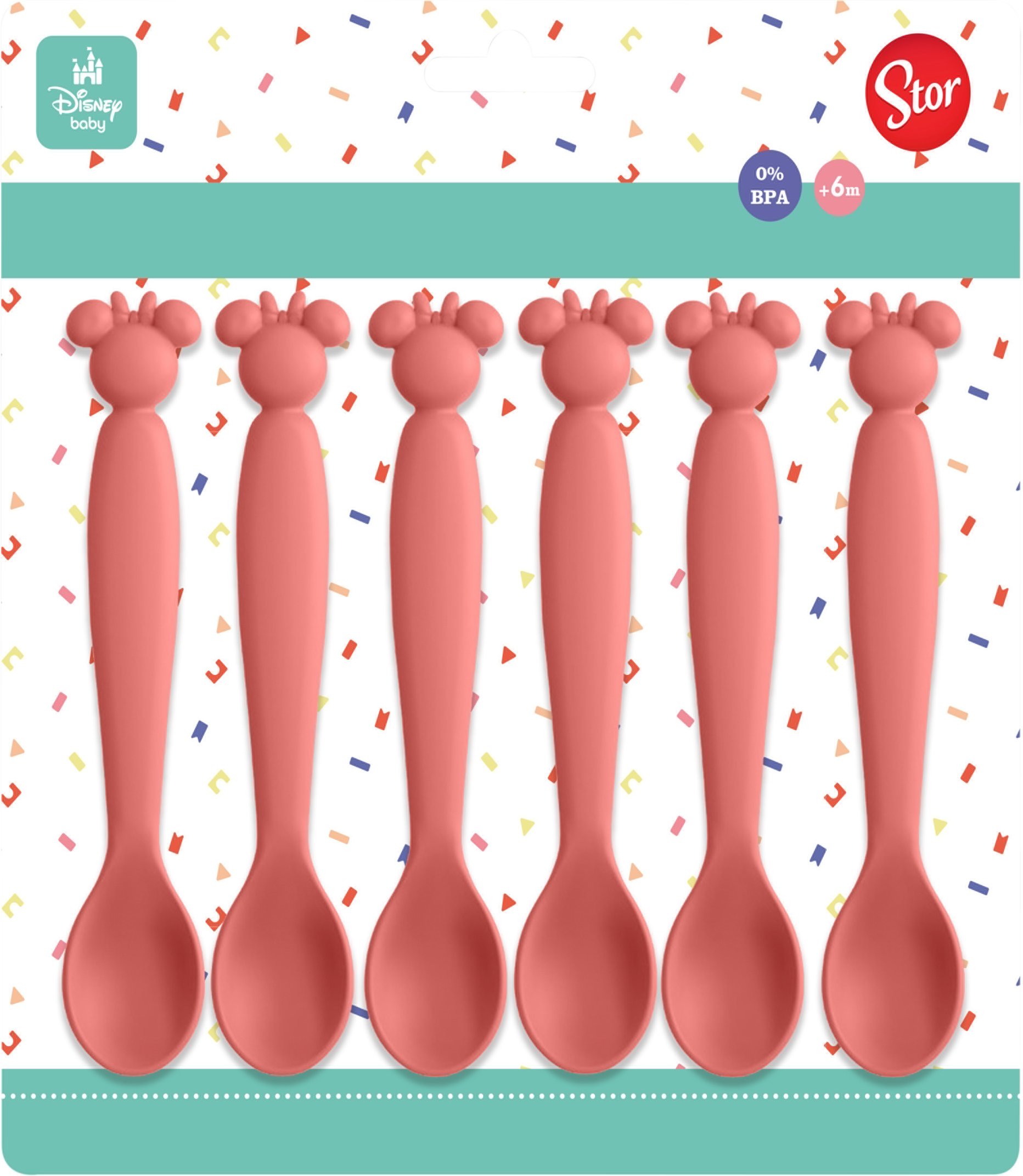 Baby Silikon/PP Geschirr-Set (Löffel Minnie)