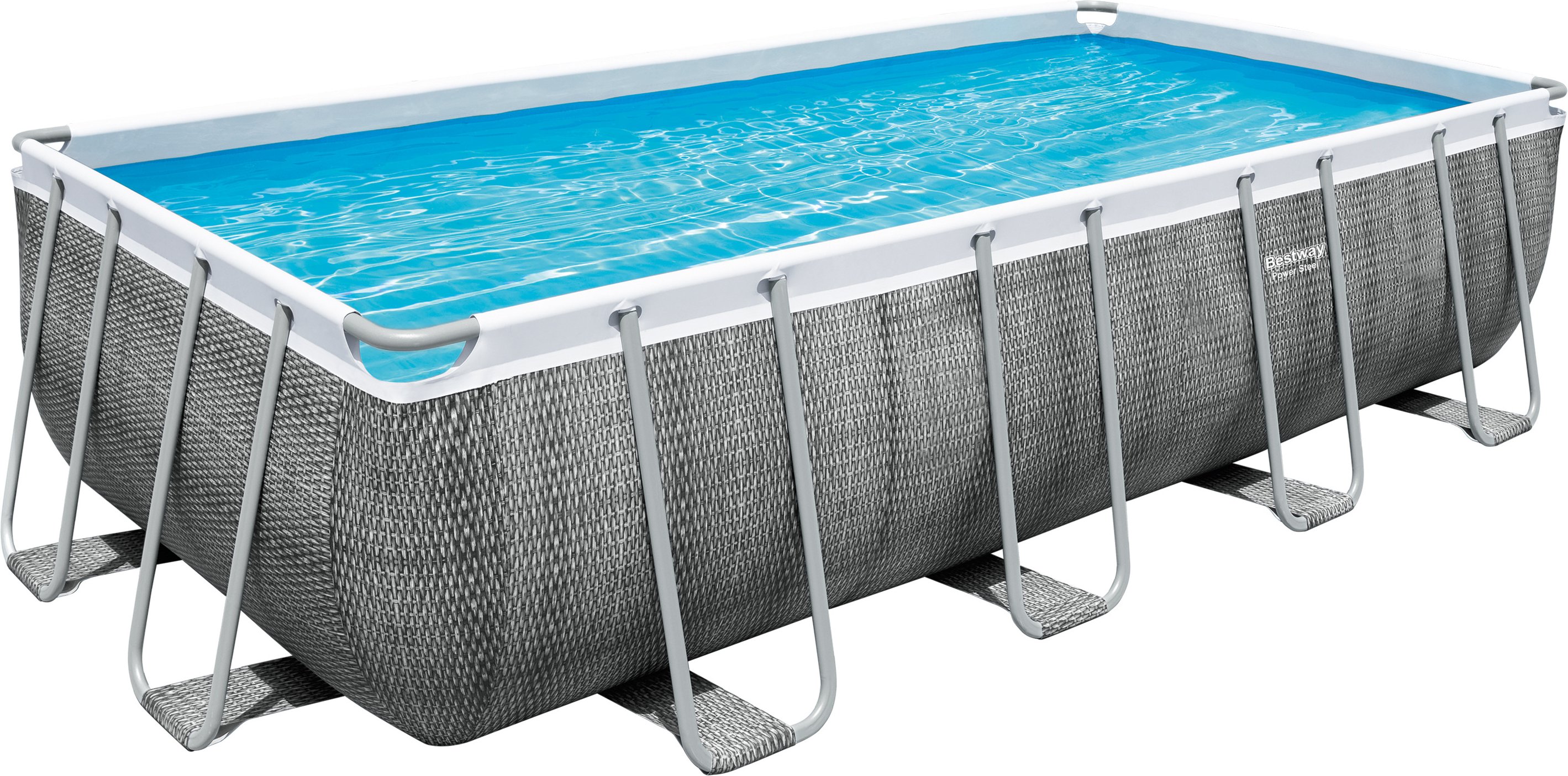 Thumbnail - Bestway Power Steel™ Frame Pool Komplett-Set mit Filterpumpe, ca. L 549 x B 274 x L 122 cm