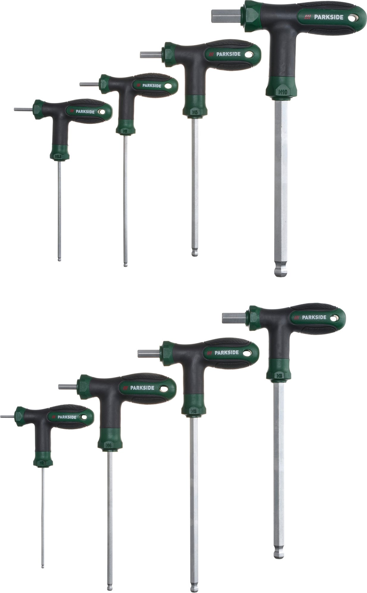 PARKSIDE® T-Griff Innensechskant und TX Stiftschlüsselsatz 8tlg. PSSS 8 B1 (Innensechskant Stiftschlüssel)
