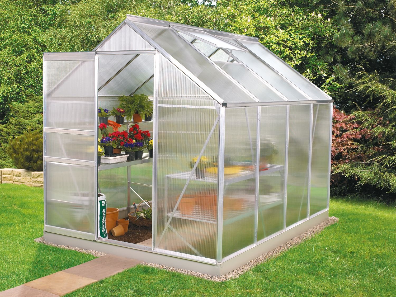 Vitavia Gartengewächshaus-Set Venus (ca. 5,0 qm)