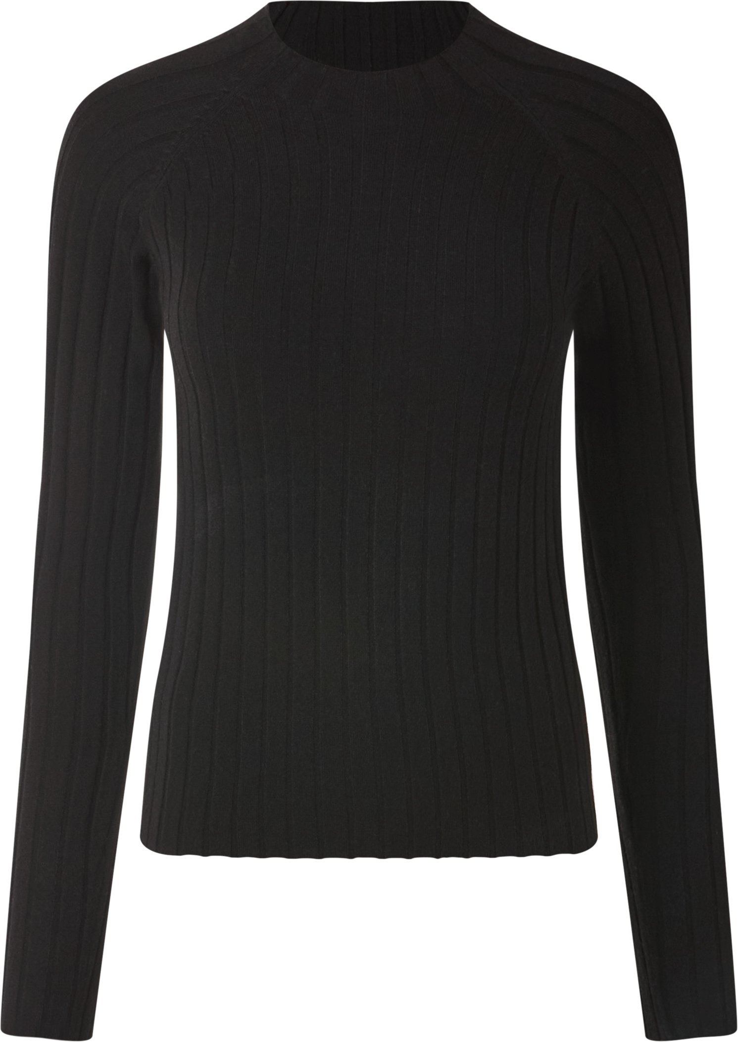 esmara® Damen Pullover Rippe (Schwarz, M (40/42))