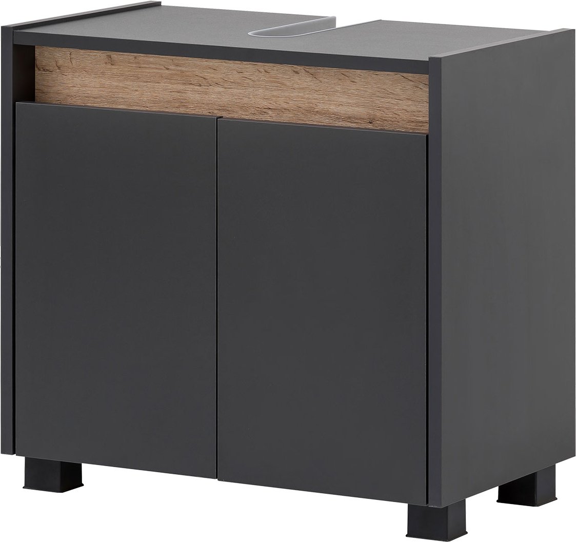 Schildmeyer Waschbeckenunterschrank Cosmo (Anthrazit, Breite 56,9 cm)""
