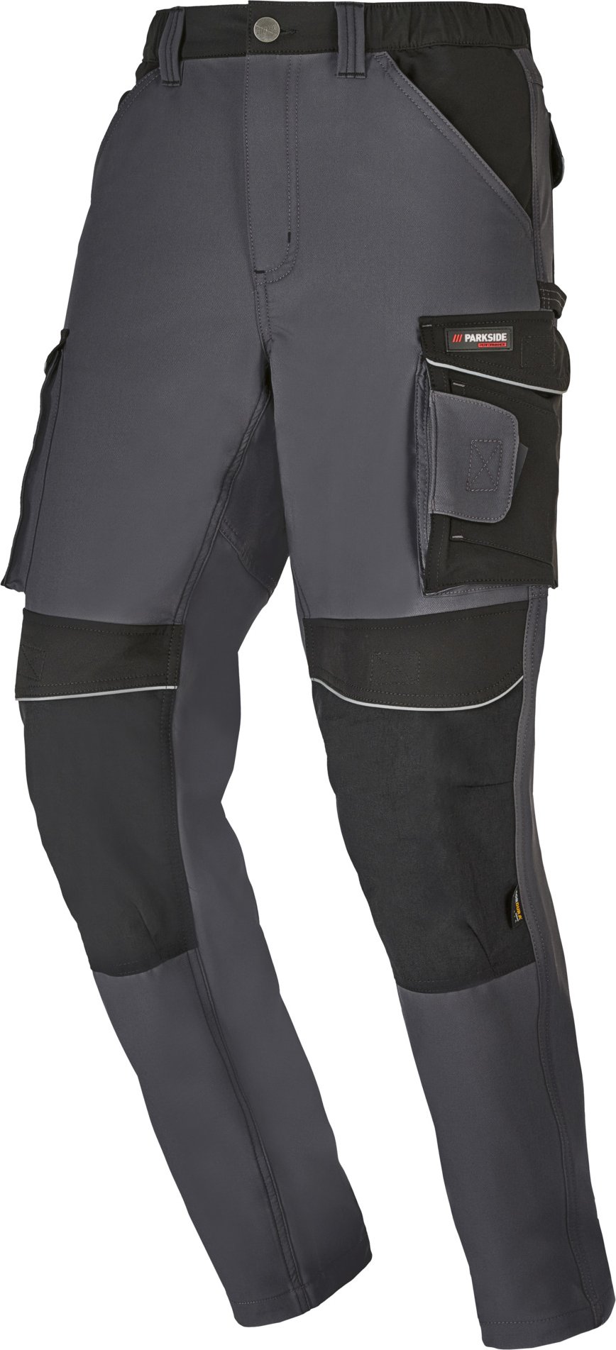 PARKSIDE PERFORMANCE® Herren Arbeitsbundhose (grau/schwarz, 56)