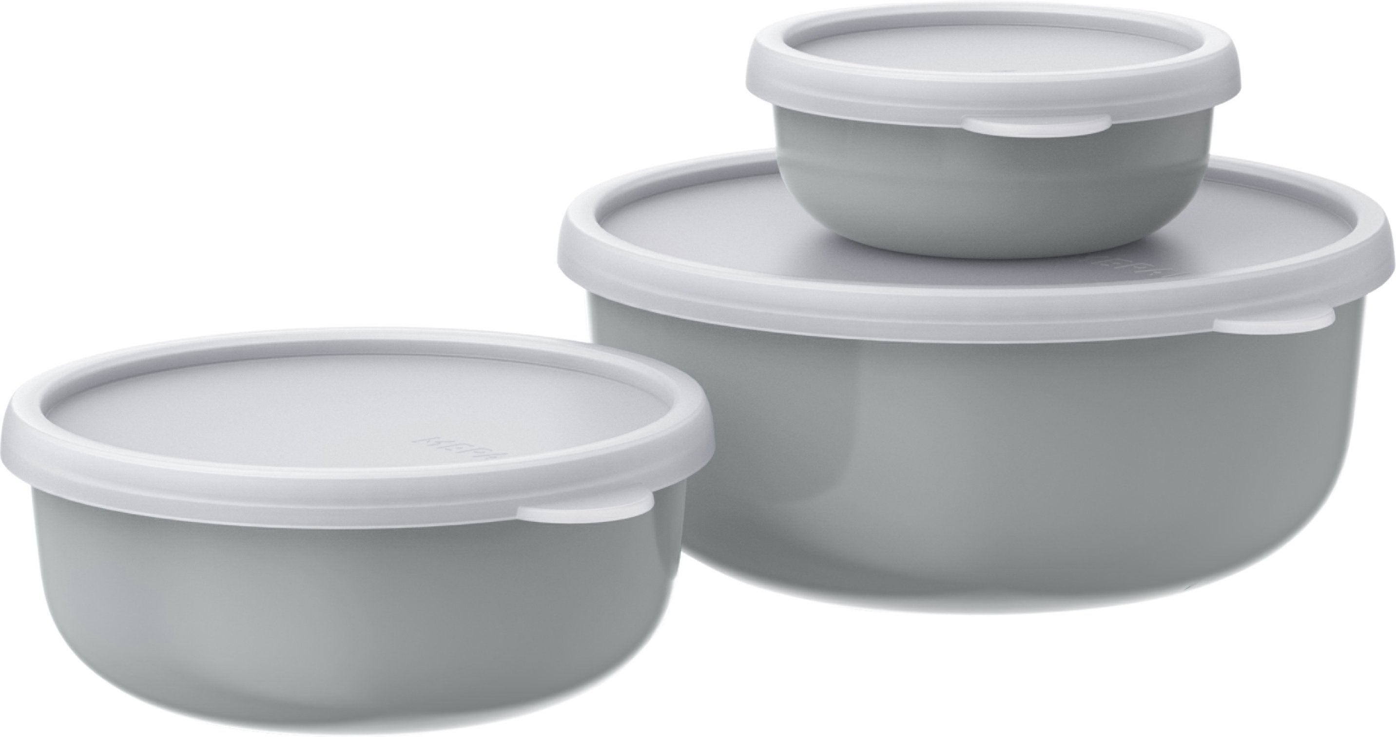 Mepal Aufbewahrungsdosen 3er Set (250ml, 750ml, 1500ml) (Grau)