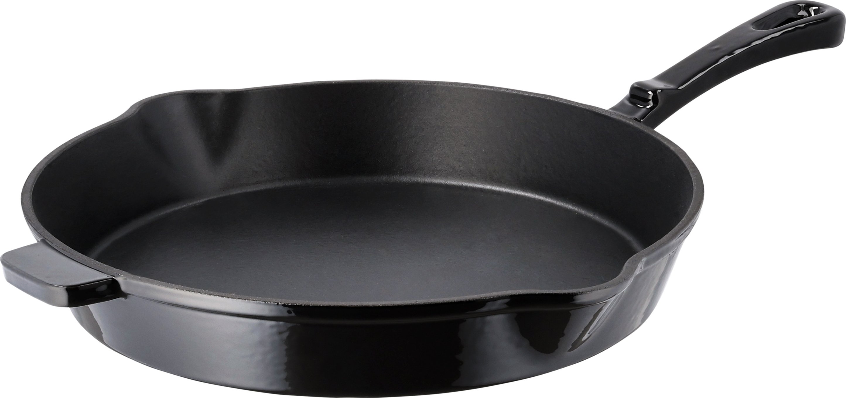 SILVERCREST® Pfanne Gusseisen 30 cm mit Ausgießer (Schwarz)