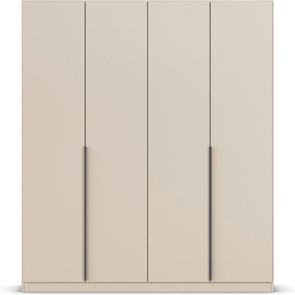rauch ORANGE Drehtürenschrank Alabama (Basic-Zubehör, Beige-Champagner, Griffe Grau, 181 x 229 cm)