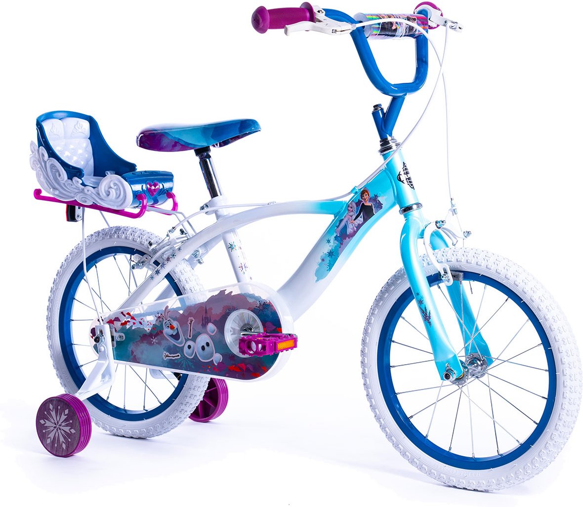 Huffy Kinderfahrrad 16 Zoll (FROZEN, Blau)