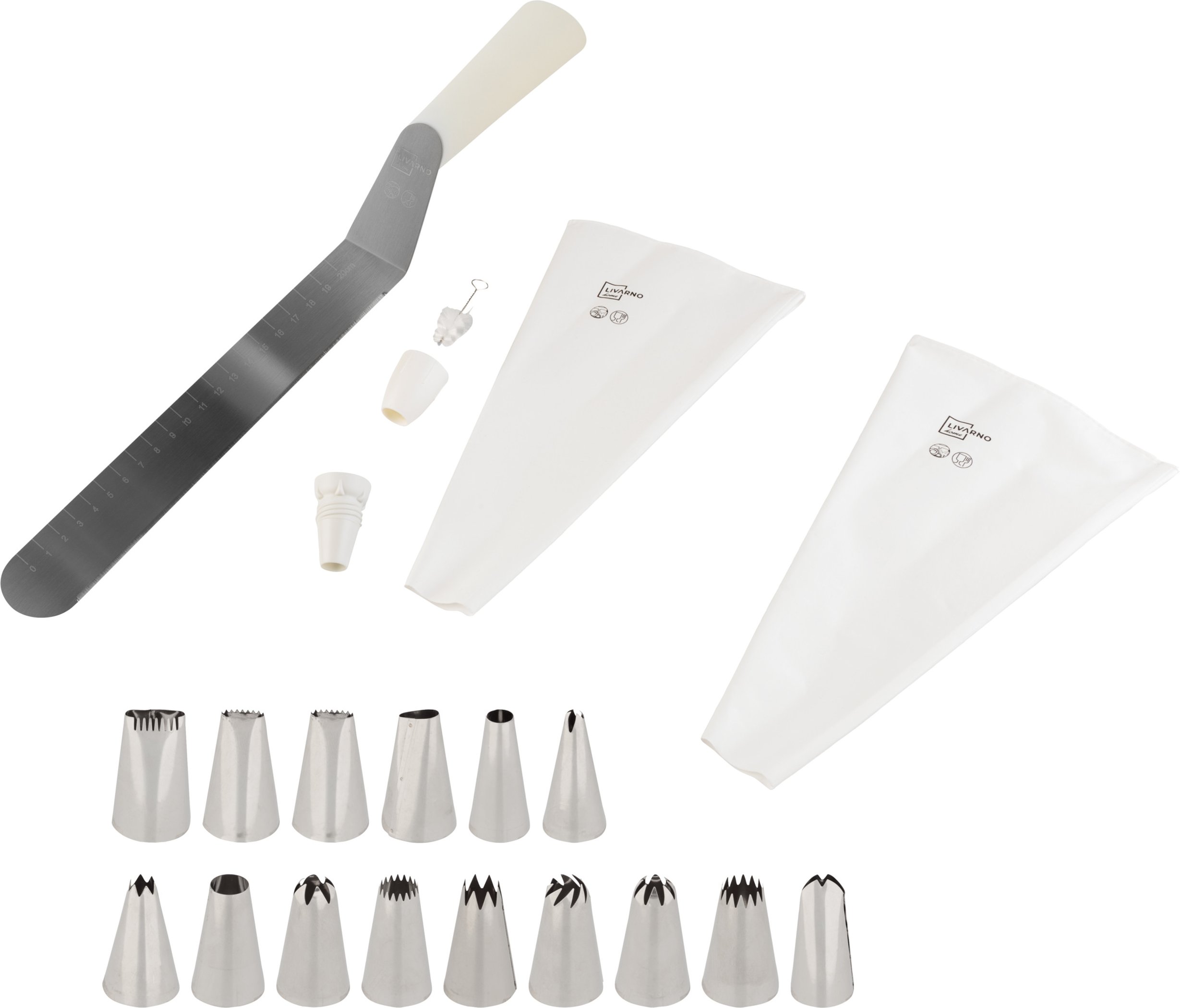 LIVARNO home Gebäckpresse/Dekorierset (Spritzbeutel 20er Set)