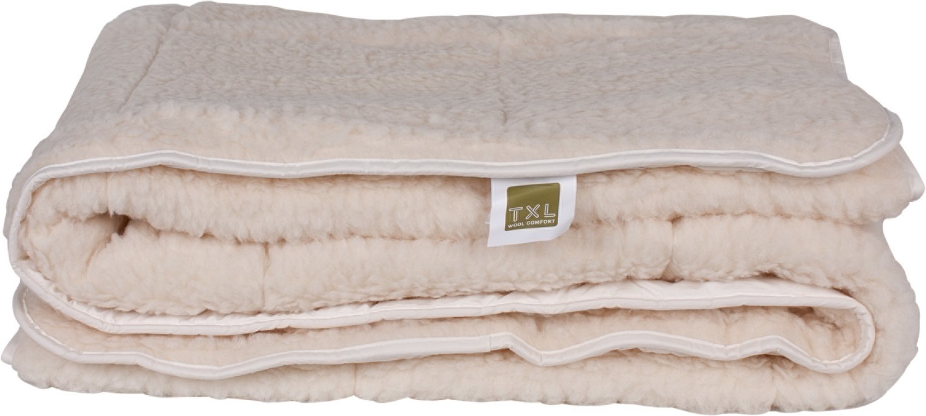TXL Comfort Schurwolle-Matratzenauflage, B 180 x L 200 cm