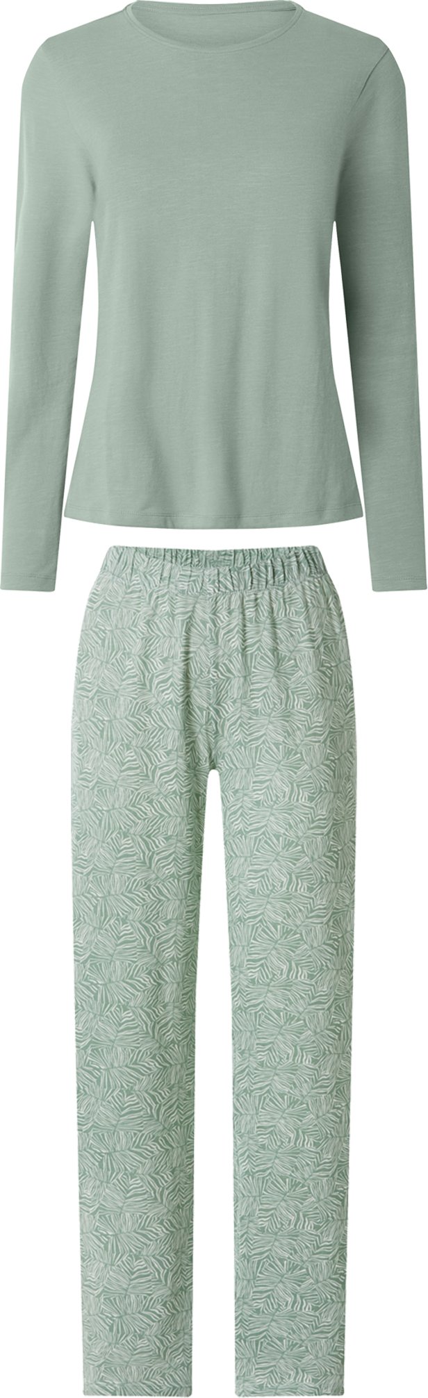 esmara® Damen Pyjama (Grün, S(36/38))