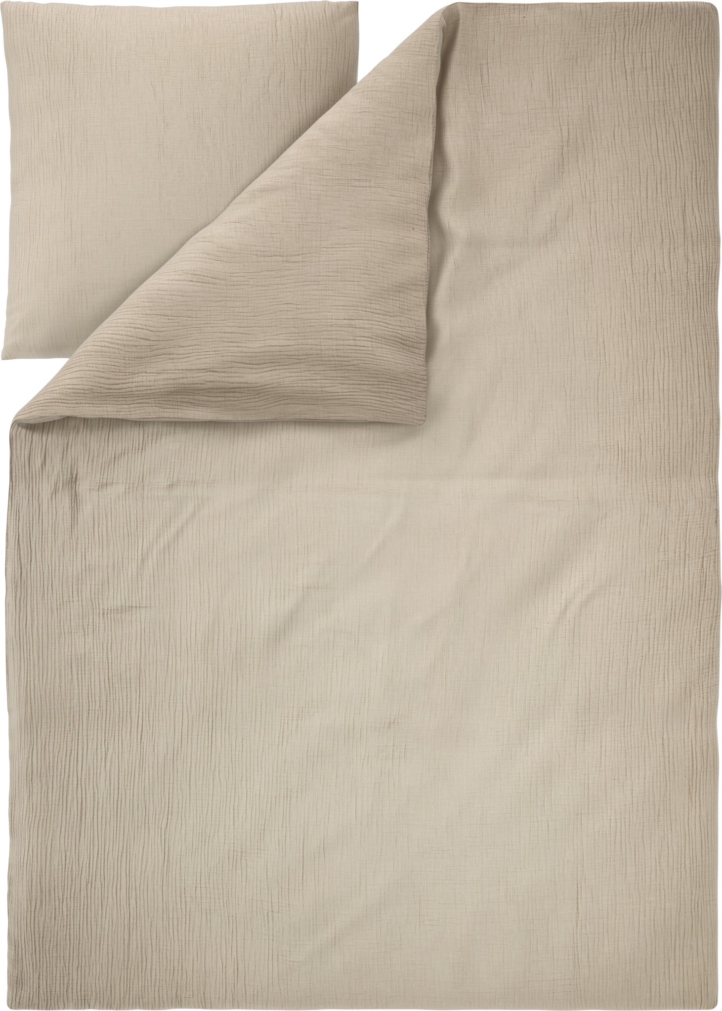 LIVARNO® Bettwäsche Musselin 135 x 200 cm (Beige)