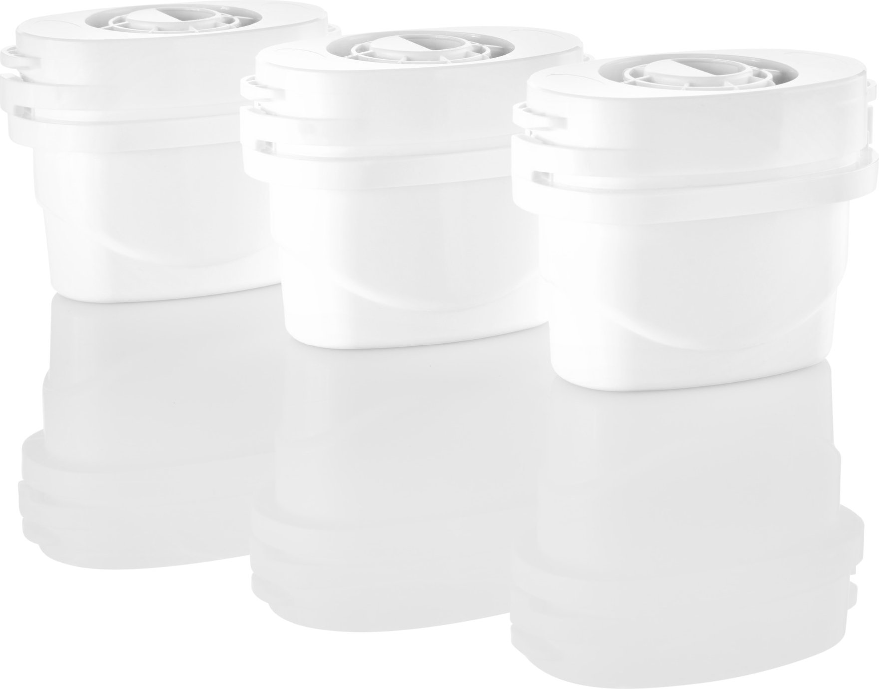 LIVARNO home Wasserfilter-Kartuschen, 3 Stück inkl. Adapter für Brita-Wasserkaraffen