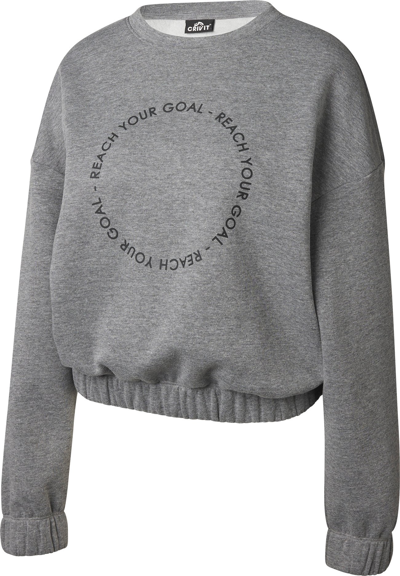 CRIVIT Damen Sweatpullover Fitness (Grau, L(44/46))