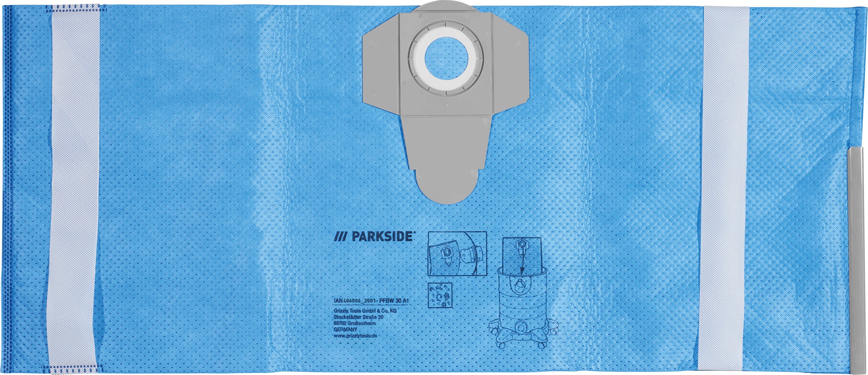 PARKSIDE® Filtertüten »PFT 30 A1« / Vlies-Filtertüten »PVFT 30 A1« / Filterbeutel »PFBW 30 A1« (Filterbeutel wiederverwe...