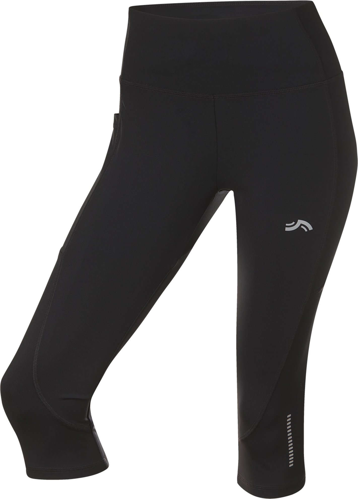 CRIVIT Damen Funktionscapri Laufen (Schwarz, XS (32/34))