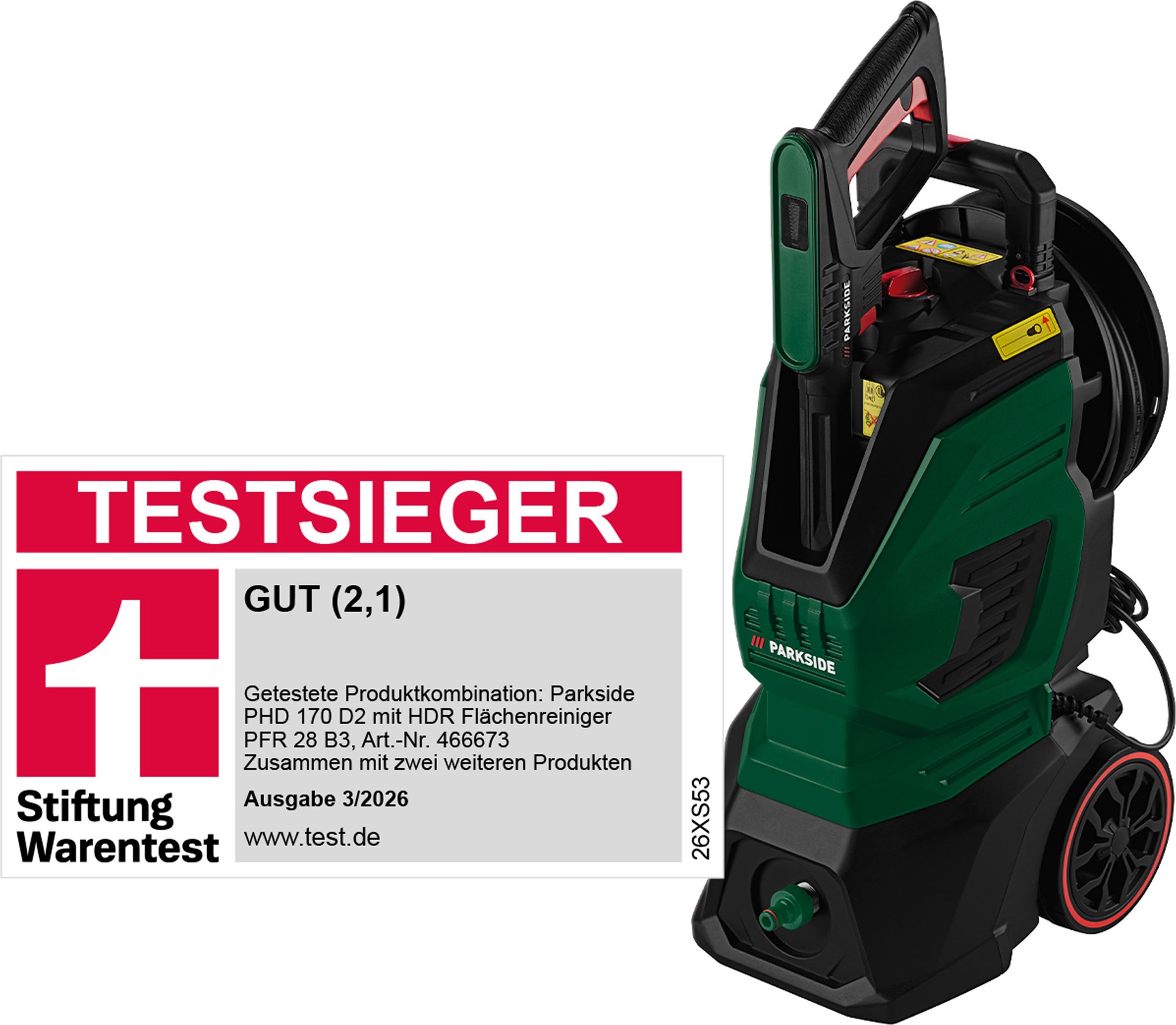 PARKSIDE® Hochdruckreiniger »PHD 170 D2«, mit Auto-Start-Stopp-System