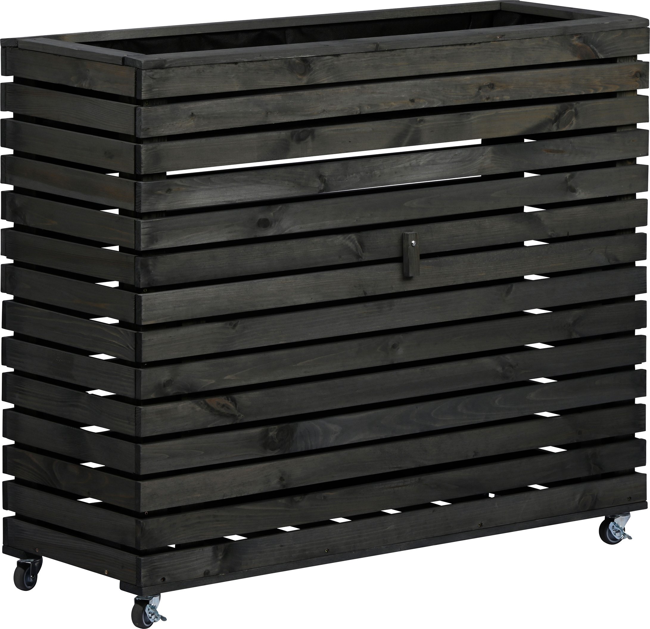 dobar Hochbeet »Rolla«, aus Kiefernholz, mit Staufach (Grau, Gr. XL)