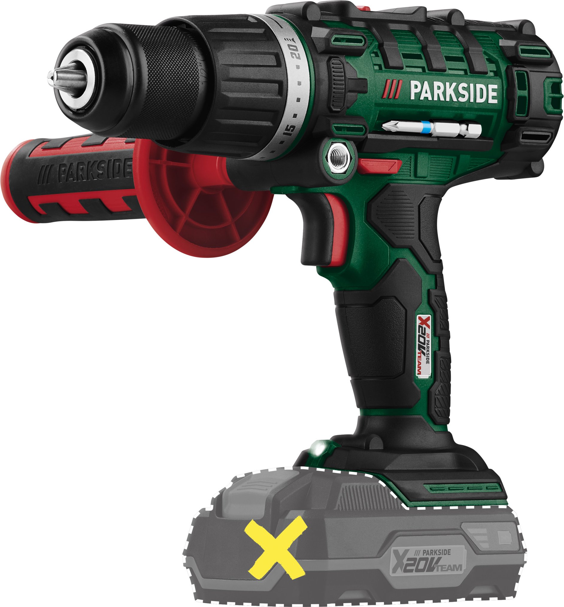 PARKSIDE® 20 V Akku-Schlagbohrschrauber »PSBSA 20-Li C3«, ohne Akku und Ladegerät