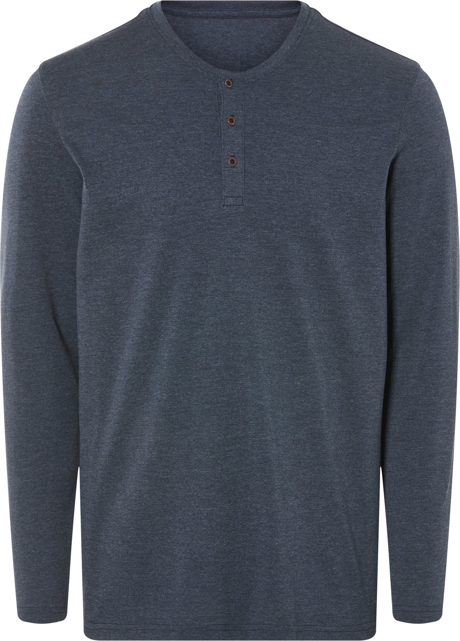 Thumbnail - LIVERGY® Herren Langarmshirt mit Knopfleiste (navy, XL (56/58))
