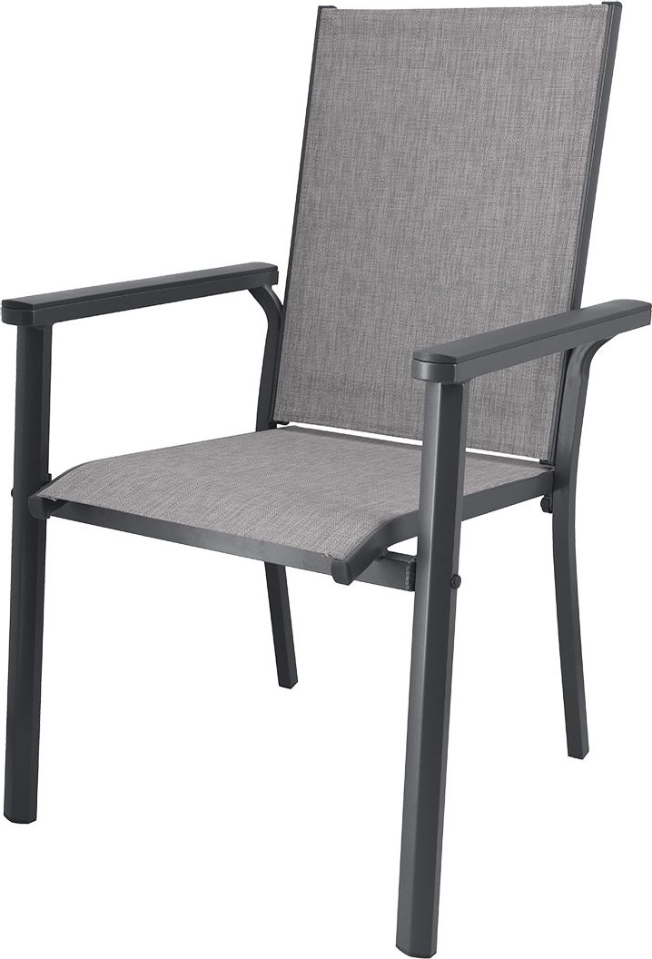 LIVARNO® Alu-Stapelsessel »Houston« anthrazit/hellgrau-meliert