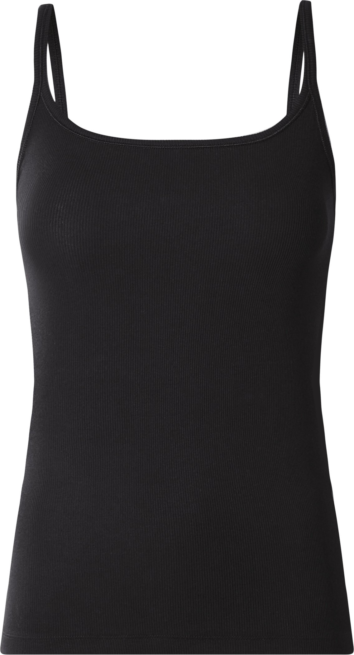 esmara® Damen Spaghettiträgerhemd Rippe (Schwarz, M(40/42))