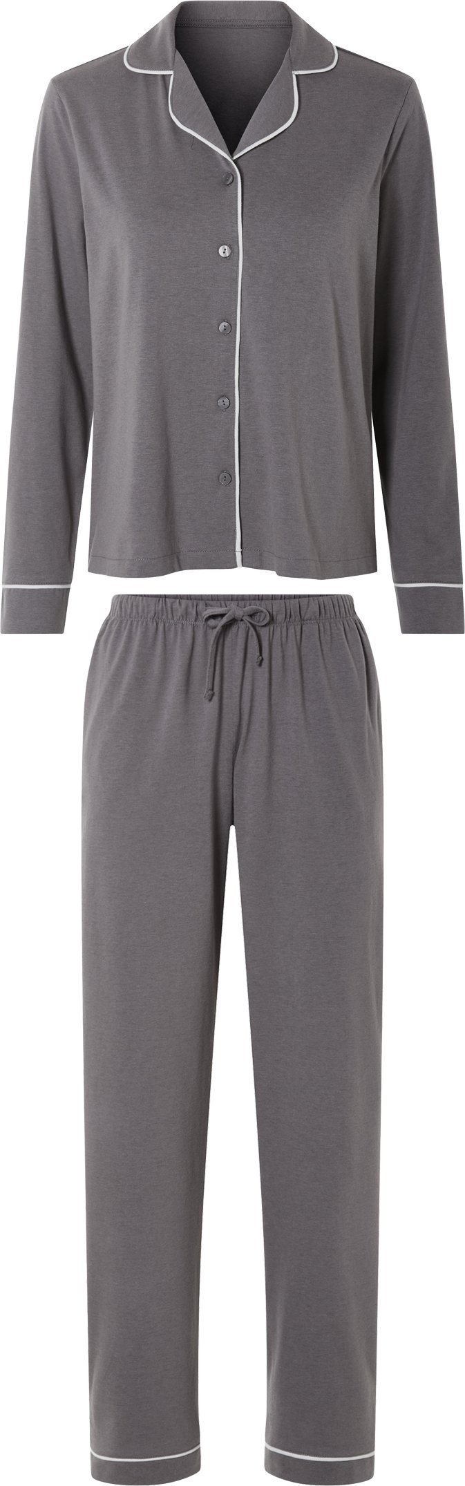 esmara® Damen Pyjama (Grau, XS(32/34))