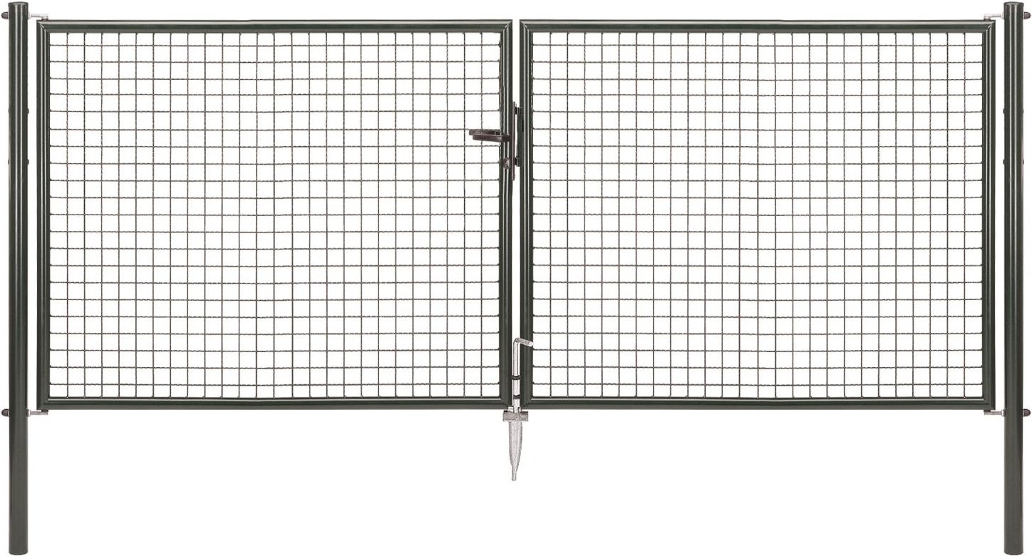 ALBERTS Wellengitter-Doppeltor für Maschendrahtzäune (125 cm)