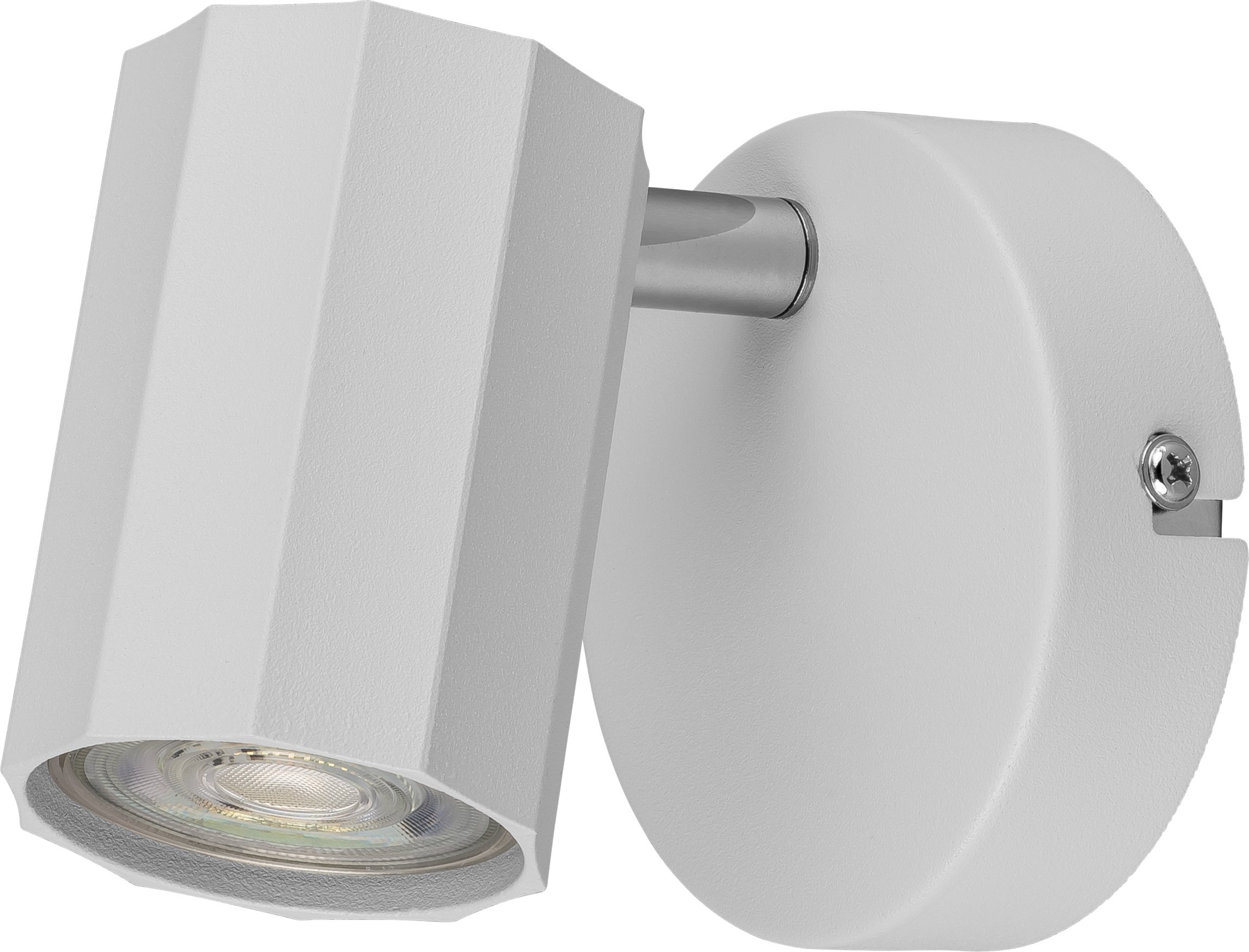 LIVARNO home Wand-/Deckenleuchte, neig- und schwenkbarer Spot (rund, weiß)