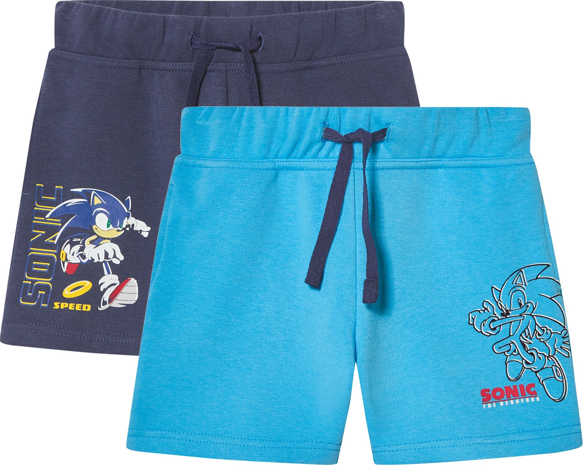 Kleinkinder Jungen Sweatshorts 2er (SONIC, 98/104)