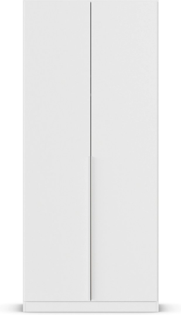 rauch ORANGE Drehtürenschrank Alabama (Premium-Zubehör, Weiß, Griffe Alufarben, 91 x 210 cm)