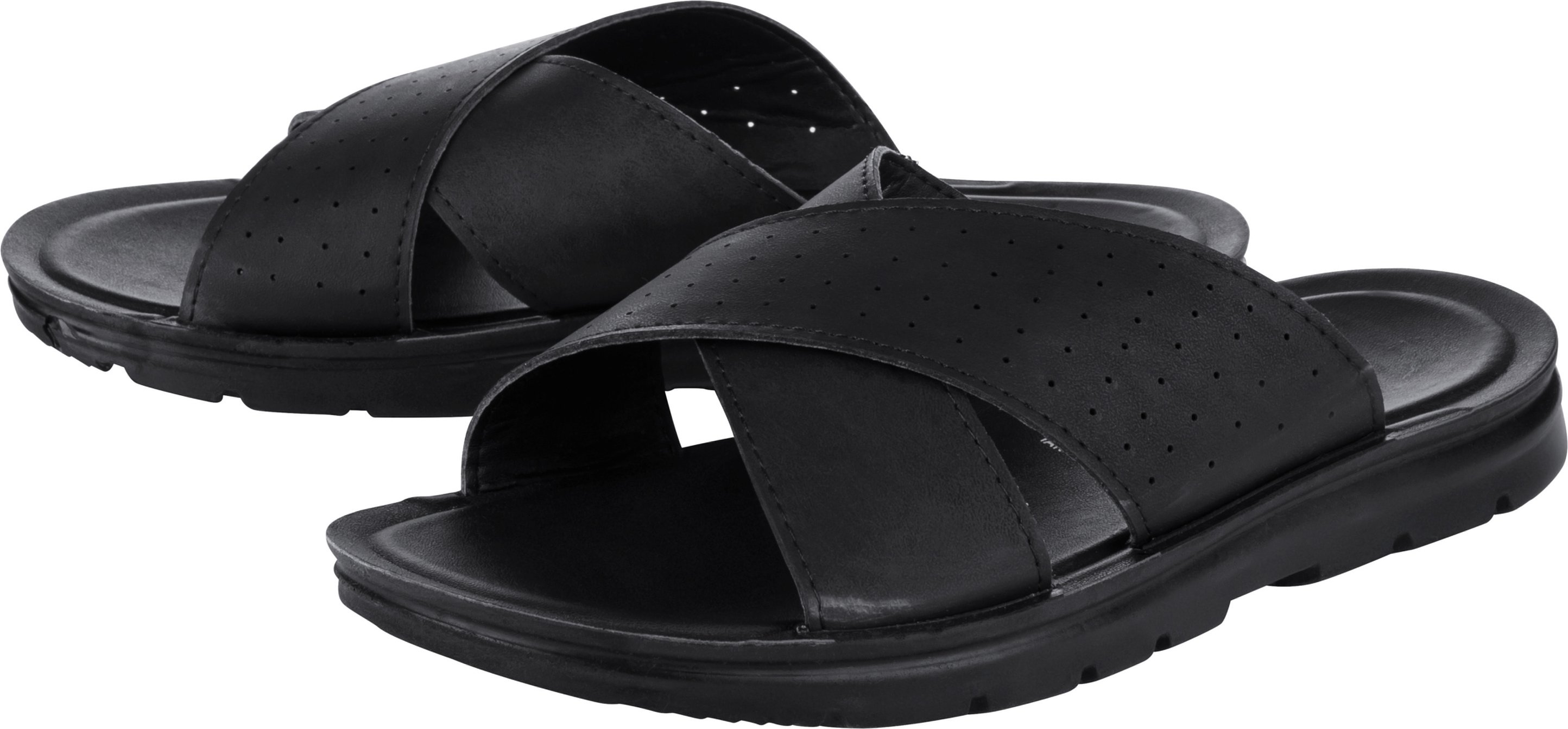 Thumbnail - LIVERGY® Herren Pantolette PU (Schwarz, 46)