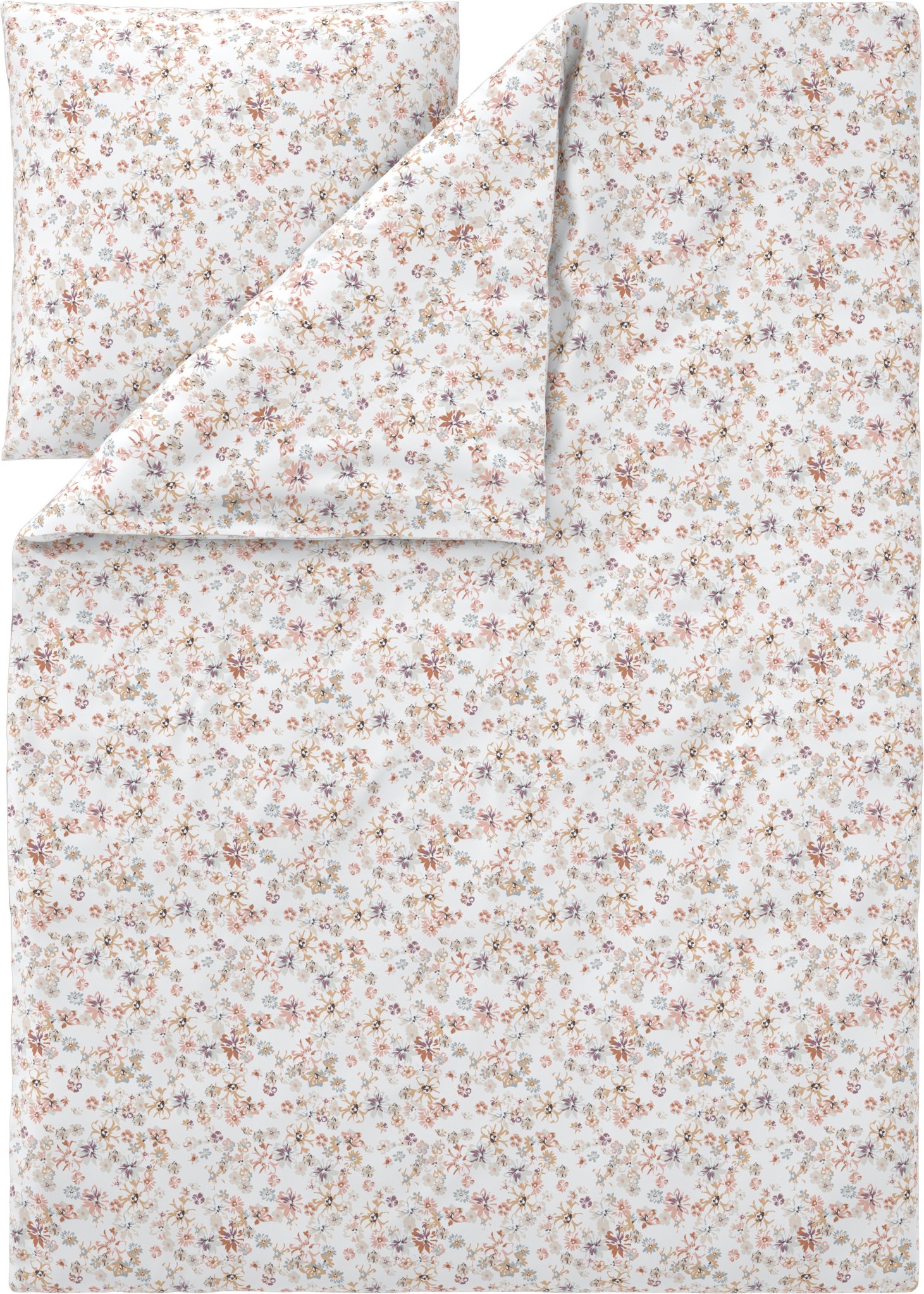 LIVARNO® Bettwäsche Satin Übergröße 155x220 (Blumen/weiß)