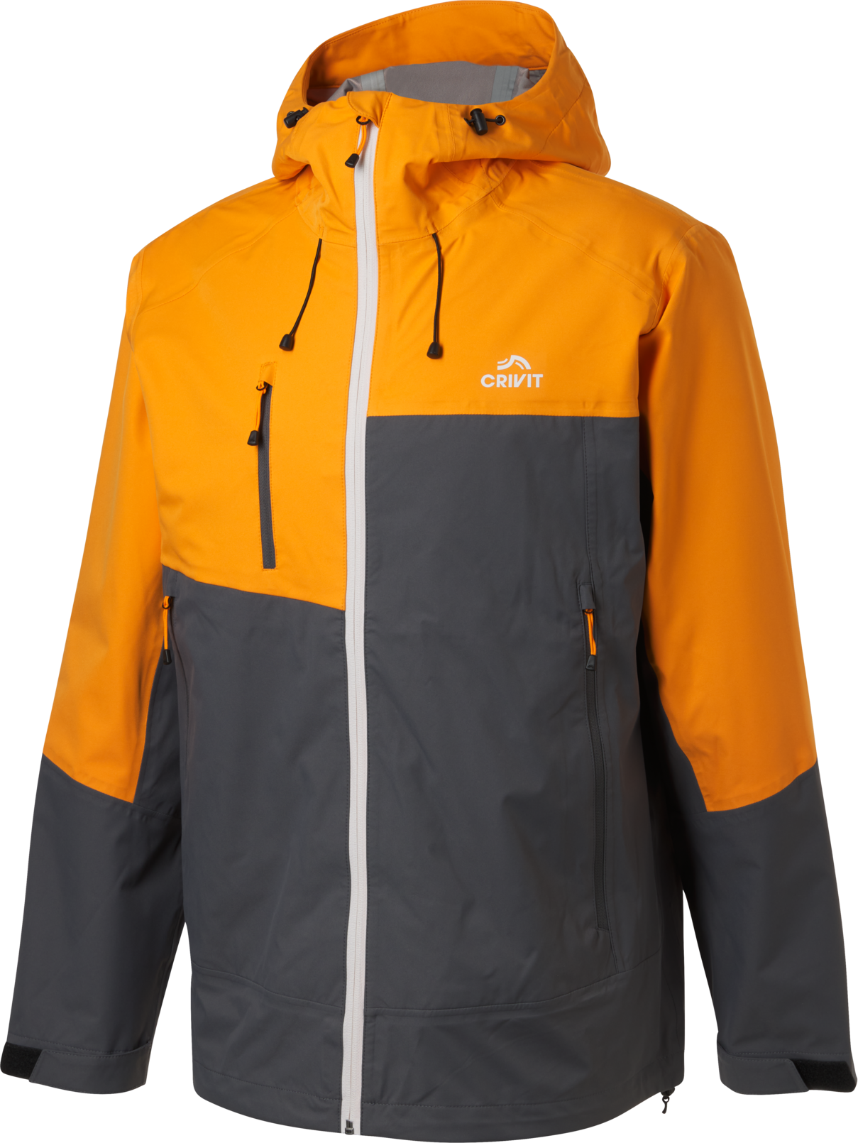 Thumbnail - CRIVIT Herren Funktionsjacke, atmungsaktiv, wind- und wasserdicht (Orange, XL (56/58))