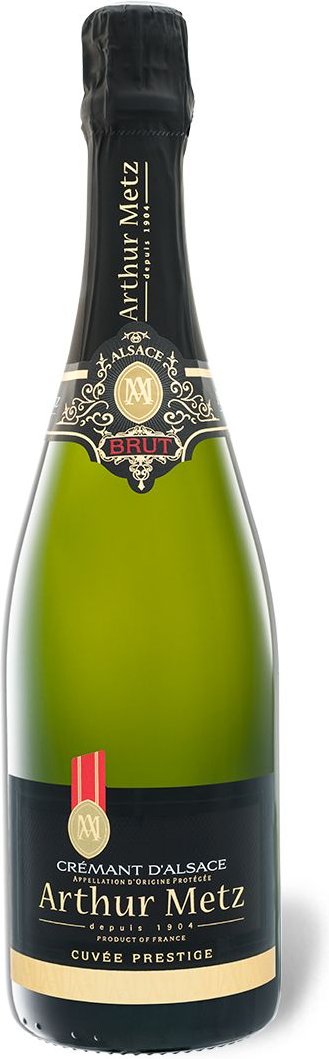 Arthur Metz Crémant d'Alsace AOP Cuvée Prestige brut, Schaumwein