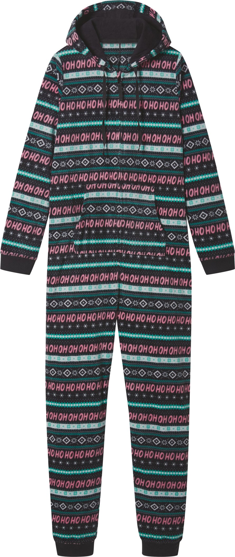 esmara® Damen Fleece-Jumpsuit (Schwarz, XS(32/34))