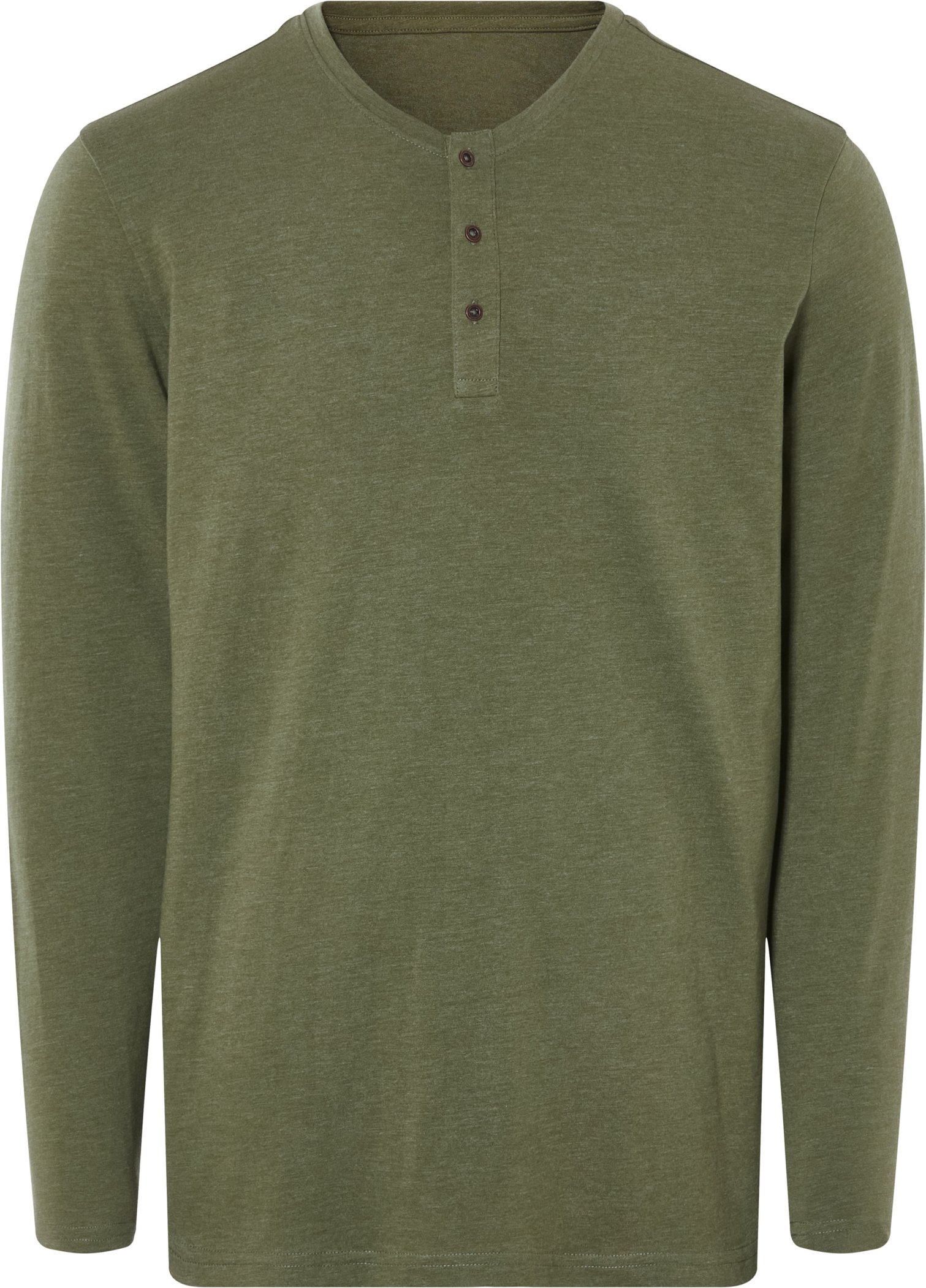Thumbnail - LIVERGY® Herren Langarmshirt mit Knopfleiste (Grün, XL (56/58))