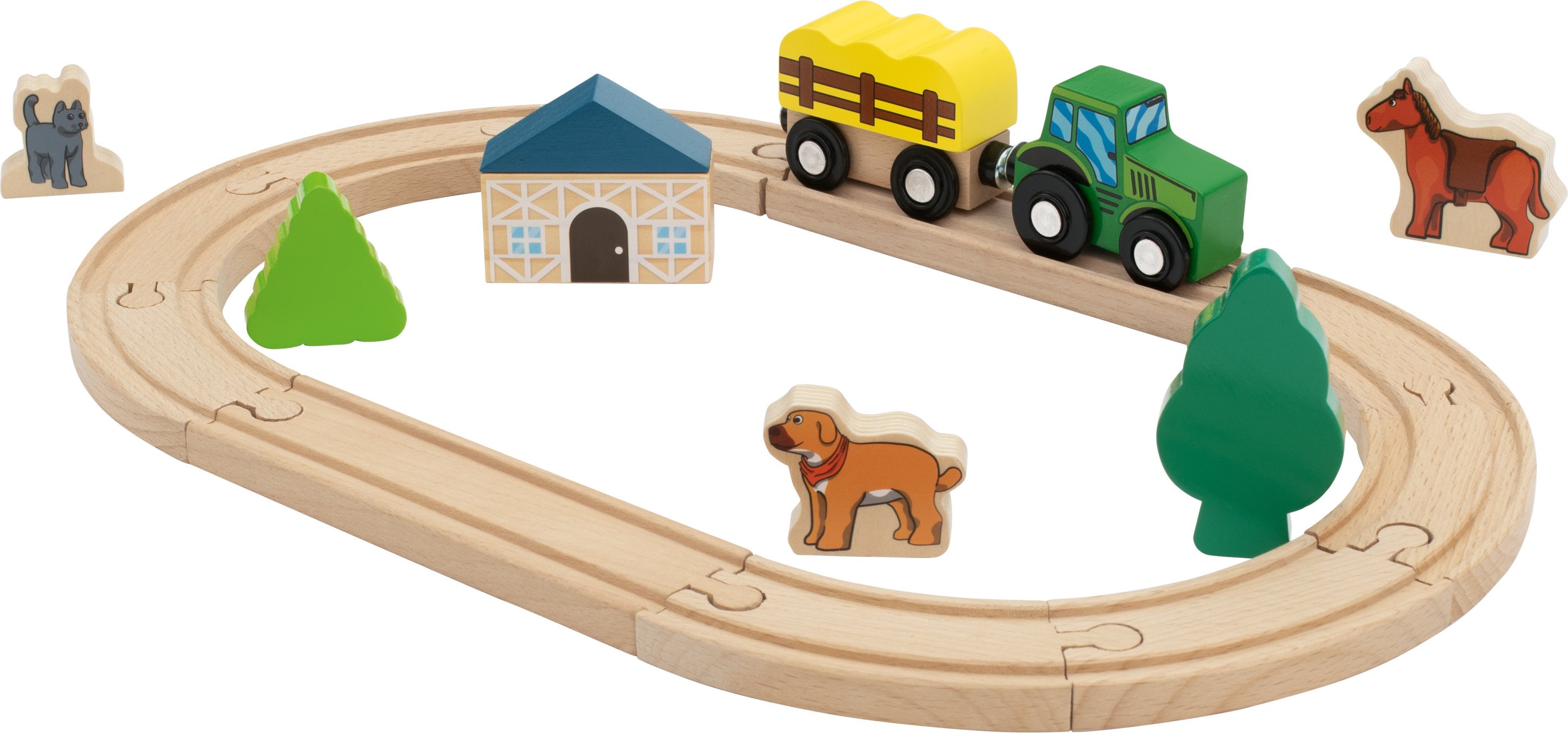 Thumbnail - lupilu® Bahnset Bauernhof / Prinzessin / Feuerwehr / Polizei (Countryside)